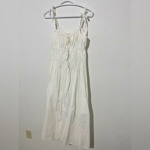 Elegant White Milk Maid Oak and Fort Sleeveless Dress